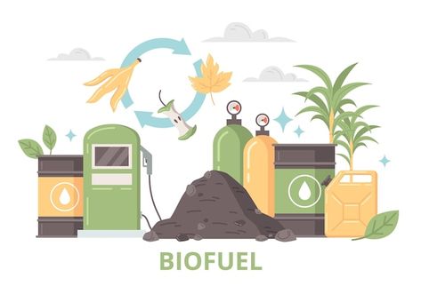 Free vector green energy flat design con... | Free Vector #Freepik #freevector #biogas #biomass #biofuel #eco-energy Layers Of Earth, Biomass Energy, Organic Waste, Future Energy, Alternative Energy Sources, Energy Efficient Appliances, Earth Atmosphere, Sustainable Energy, Green Energy