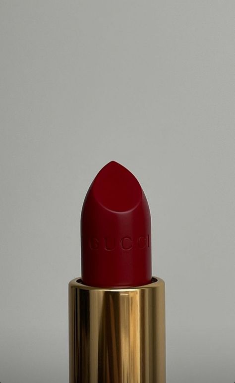 Gucci Red Lipstick, Gucci Lipstick Aesthetic, Red Lipstick Aesthetic, Wine Red Lipstick, Blessed With Beauty And Rage, Never After Series, Gucci Lipstick, Lipstick Aesthetic, Chaotic Evil