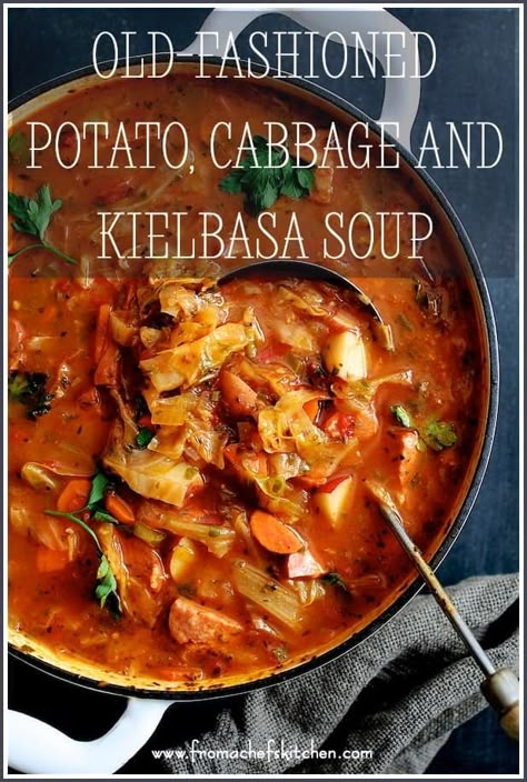 Cabbage And Kielbasa Soup, Potatoes And Kielbasa, Cabbage Kielbasa, Cabbage And Kielbasa, Kielbasa Cabbage, Potato Cabbage, Kielbasa Soup, Kielbasa And Cabbage, French Beans