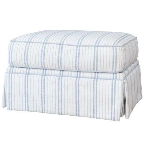 Nursery – Society Social Preppy Ottoman, Coastal Ottoman, College Rooms, Bed Inspo, Kids Ottoman, Blue Ottoman, Nantucket Home, Mom Vibes, Room Items