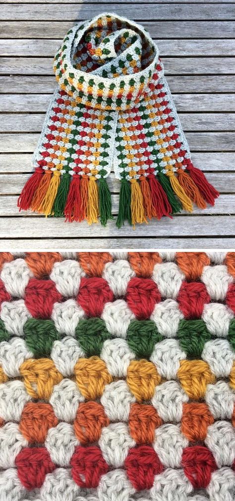 Crochet Super Granny Scarf Crochet Granny Stitch Scarf, Fall Crochet Scarf Pattern Free, Crochet Granny Scarf Pattern Free, Cute Crochet Scarf Pattern Free, Granny Square Scarf Crochet Pattern, Granny Square Scarf Crochet, Crochet Shawl Scarf, Crochet Scarfs Ideas, Granny Scarf Crochet Pattern