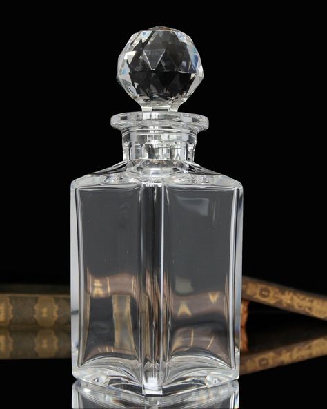 Gorgeous vintage VAL SAINT LAMBERT crystal whiskey decanter. It is mouth-blown and hand-polished - a pure handwork. Timeless and elegant piece. #vintagebarware #crystaldecanter #valsaintlambert #vintageshop #armoireancienne #vintagecrystalware Whiskey Decanter, Crystal Decanter, Vintage Barware, Decanters, Glass Set, Vintage Shops, Whiskey, Classic Design, Pure Products