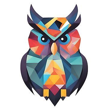 The fascinating world of abstract geometry with our "Abstract Geometry Owl". • Millions of unique designs by independent artists. Find your thing. Owl Abstract, Owl Stickers, Cute Cards, Fused Glass, Geometry, Science Poster, Sticker Design, Stranger Things Fanart, Independent Artist