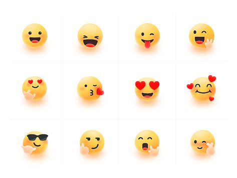 emoji by Samsam 333 on Dribbble Panda Emoji, Dashboard Design Template, Ip Design, Case Study Design, Emoji Design, Logo Design Inspiration Creative, Flat Design Icons, Gui Design, Emoji Images