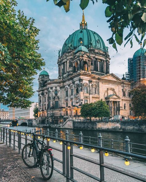 Moody end of the day in Berlin 💙 How impressive is the Berliner Dom ! Is was really nice to rediscover this city during our journey with… Berlin Germany City, Berlin Photography, Berlin Photos, Berlin Travel, Berlin City, City Aesthetic, City Travel, Berlin Germany, Germany Travel