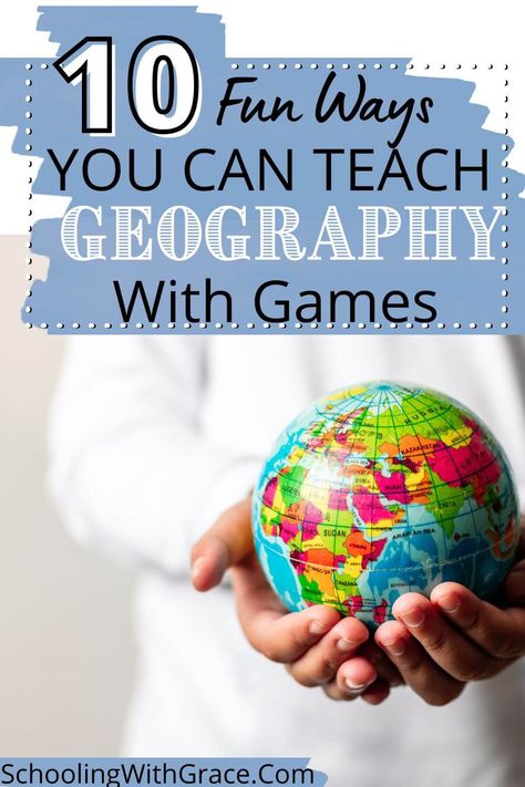 Teaching Geography with Games Fun Geography Lessons, Europe Geography Activities, Geography Lessons Elementary, Geography Birthday Party, Geography Activities For Kids, Teaching Geography Elementary, Fun Social Studies Activities, Prek Geography, Geography Project Ideas