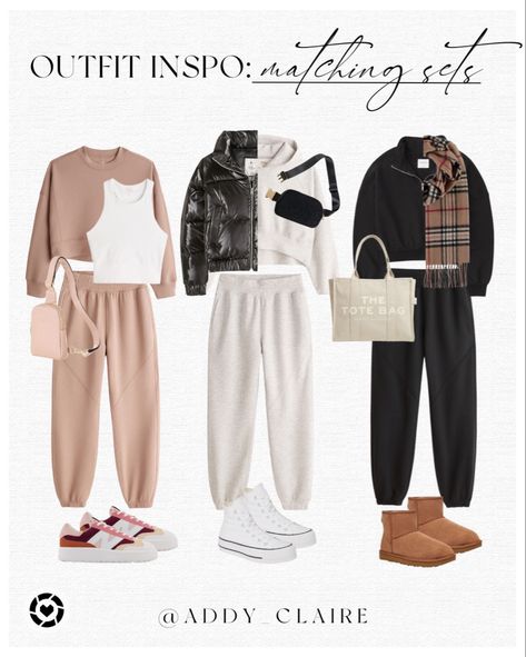 Track Pants Outfit Women Winter, Airport Outfit Aesthetic Winter, Neutral Sweatpants Outfit, Airport Sweatpants Outfit, Neutral Comfy Outfit, Beige Sweatpants Outfit, Beige Sweatpants Outfits, Beige Loungewear, Mum Fits