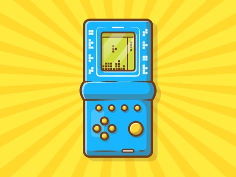 Tetris!!! 🎮🕹😽 by catalyst on Dribbble Tetris Drawing, Tetris Illustration, Tetris Tattoo, Tetris Gameboy, Fun Room, Game Pad, Graphic Design Photoshop, Designer Logo, Grafic Design