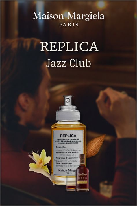 Jazz Club Perfume, Perfume Replica, Replica Perfume, Replica Jazz Club, Maison Margiela Replica, Margiela Replica, Jazz Club, Scents, Fragrance