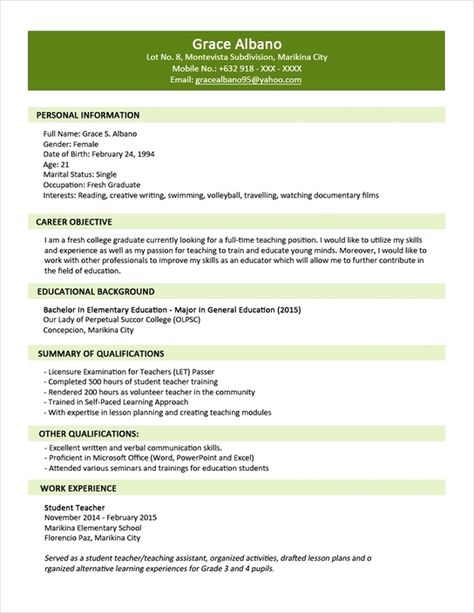 Job Resume Format, Physcology Facts, Sample Resume Format, Best Cv, College Resume, Job Resume Samples, Resume Ideas, Chronological Resume, Resume Format For Freshers