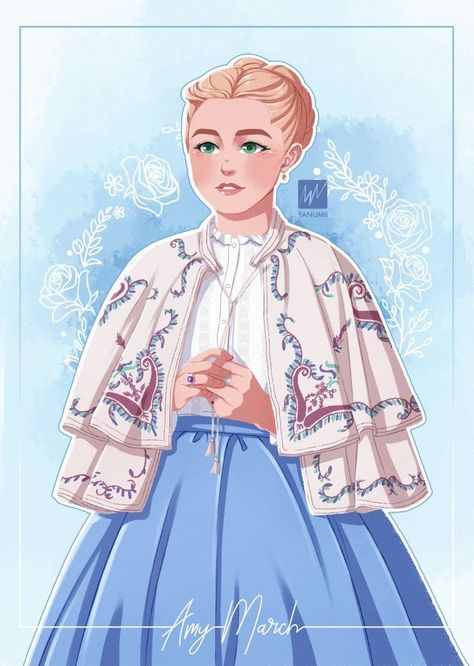 Amy March Fanart, Little Women Fanart, The March Sisters, Little Women Costumes, March Sisters, Amy March, Little Women 2019, Woman Movie, Louisa May Alcott