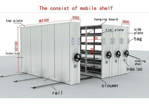 Discover the parts of high density heavy duty storage racking. We are professional installers. Call us to request a quote (510)887.9000 or send us an email www.allmodularsystems.com Casa Minimal, Museum Exhibition Design Display, College Interior, Exhibition Design Display, High Density Storage, Museum Storage, Garage Wall Storage, Wall Storage Systems, Compact Furniture