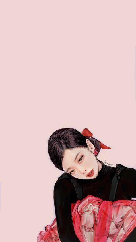 Bp Fanart, Blackpink Cartoon, Jennie Fanart, Ariana Grande Anime, Pink Tumblr Aesthetic, Barbie Cartoon, Blackpink Wallpaper, Drawing Wallpaper, Cute Cat Wallpaper