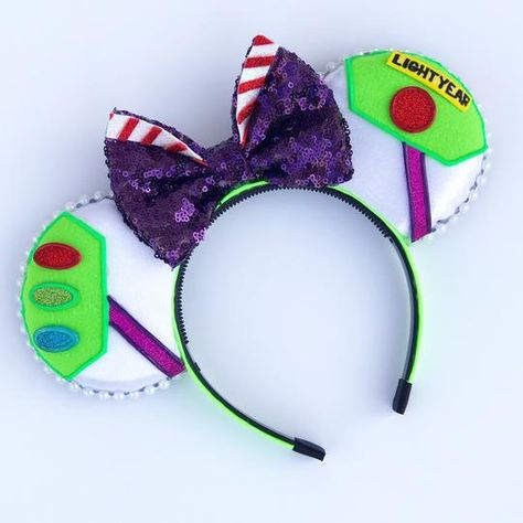 Disney Outfits Women, Mickey Mouse Ears Hat, Diy Disney Ears, Diy Mickey Ears, Disney Mouse Ears, Space Ranger, Disney Minnie Mouse Ears, Disney Mouse, Mickey Mouse Ears