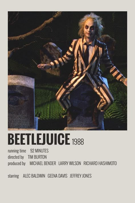 Indie Movie Posters, Beetlejuice Movie, Iconic Movie Posters, Movie Card, Film Posters Minimalist, Tim Burton Movie, Film Poster Design, Polaroid Poster, Film Posters Vintage