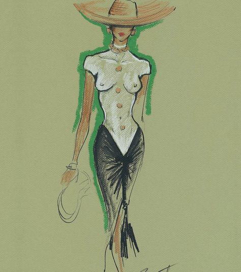 Daniel Roseberry, Schiaparelli Haute Couture, Fashion Illustration Portfolio, Silhouette Mode, Animal Line Drawings, Fashion Illustration Face, Fashion Sketching, Fashion Illustrations Techniques, Illustration Techniques