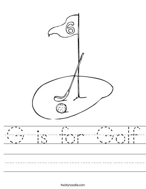 Preschool Golf Theme, Golf Activities For Kids, Sports Lesson Plans, Lesson Plan Themes, Golf Crafts, Tracing Worksheets Preschool, Summer Golf, Golf Art, Golf Theme