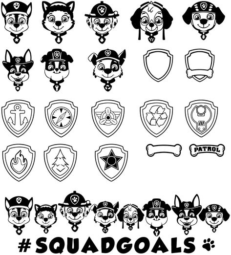 Paw Patrol Svg, Svg Bundles, Projets Cricut, Halloween Silhouettes, Cricut Projects Beginner, Paw Patrol Birthday, Cricut Craft Room, Halloween Clipart, Paper Cut Art