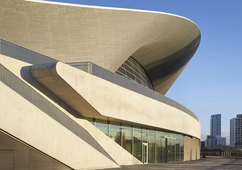 Zaha Hadid Architects, London Aquatics Centre, Olimpic Park, London #Olympics #architecture #pools Zaha Hadid Projects, London Aquatics Centre, Zaha Hadid Architecture, Zaha Hadid Design, Architecture Sketchbook, London Architecture, Renzo Piano, Zaha Hadid Architects, Victorian Architecture