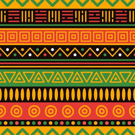 Pan African Color Seamless Pattern African Motifs Pattern, African Fabric Patterns Textile Design, African Culture Patterns, Africa Art Design Culture, South African Patterns, Afro Pattern, African Poster, South Africa Art, Africa Art Design