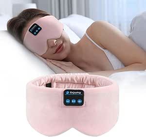 Soft Sleep Eye Mask Bluetooth Headband Wireless Headphones, SYPVRY Adjustable Sleep Mask for Sleeping Meditation Insomnia Night Mask Music Eye Cover for Side Sleepers Airplane Travel, Pink Sleeping Headphones, Sleep Headphones, Night Mask, Sleep Eye, Innovative Gadget, Silk Sleep Mask, Sleep Accessories, Sleep Meditation, Cool Tech Gadgets