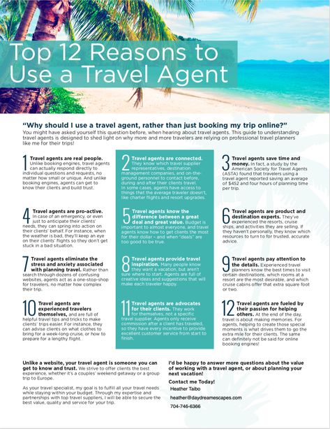 Benefits Of Using A Travel Agent, Why You Should Use A Travel Agent, Travel Agent Perks, Why Use A Travel Agent, Inteletravel Agent, Travel Agent Marketing Ideas, Travel Consultant Business, South Africa Trip, Interesting Jobs