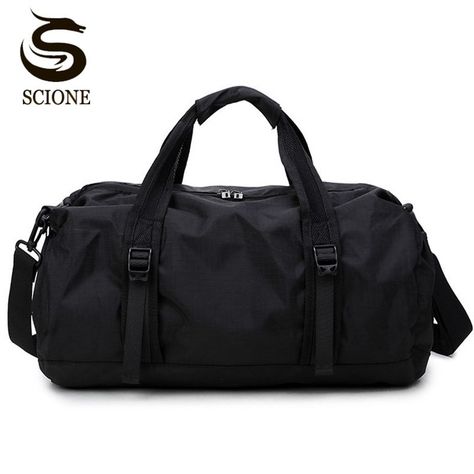 Scione Waterproof Travel Bag Multifunction Travel Duffle Bags for Men & Women Collapsible Bag Large Capacity Duffel Folding Bags-in Travel Bags from Luggage & Bags on Aliexpress.com | Alibaba Group Multifunctional Travel Bag, Black Duffle Bag, Mens Gym Bag, Nylon Travel Bag, Waterproof Travel Bag, Weekender Bags, Man Bags, Sports Bags Gym, Sports Bags