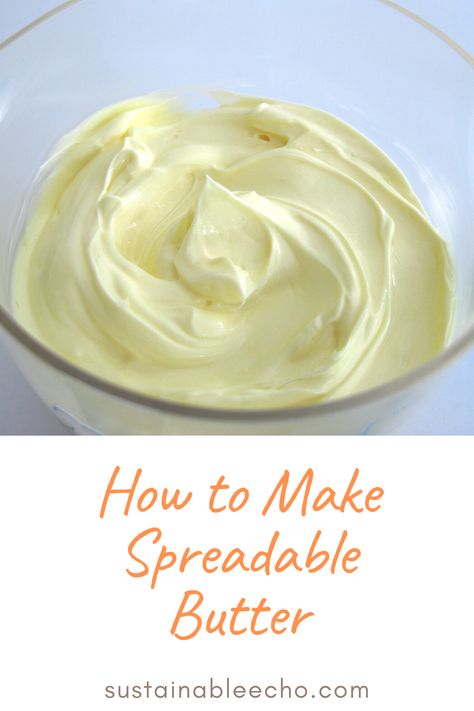 Make your own spreadable butter at home. Diy Spreadable Butter, Homemade Spreadable Butter, Spreadable Butter Recipe, Make Your Own Butter, Spreadable Butter, Butter At Home, Cultured Butter, Organic Butter, Best Butter