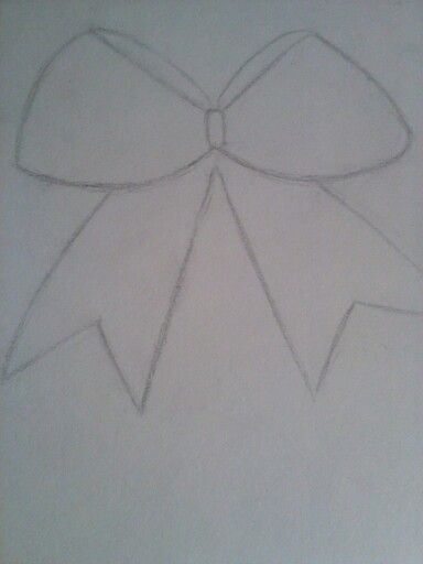 Cheer bow! Cheer Bow Drawing, Cheerleading Drawings, Cheer Drawings, Cute Cheer Bows, Bow Drawing, Cheerleading Bows, Cheer Bow, Art Things, Cheer Bows