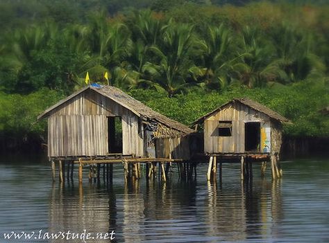 House On Stilt, Stilt House, Stilt Houses, Flooded House, House On Stilts, River House, Stilts, Colonial House, Wooden Boats