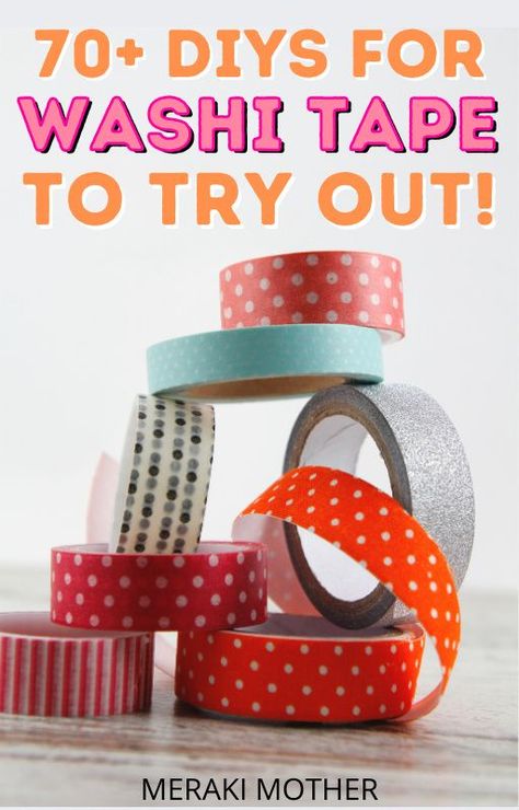 Using washi tape is one of the easiest ways to DIY everything you own! #DIY #washitape #washitapeuses Diy Washi Tape Ideas, Washi Tape Wall Decor, Diy Washi Tape Crafts, Diy Everything, Washi Tape Wall, Washi Tape Uses, Diy Washi Tape, Washi Tape Storage, Daughter Activities