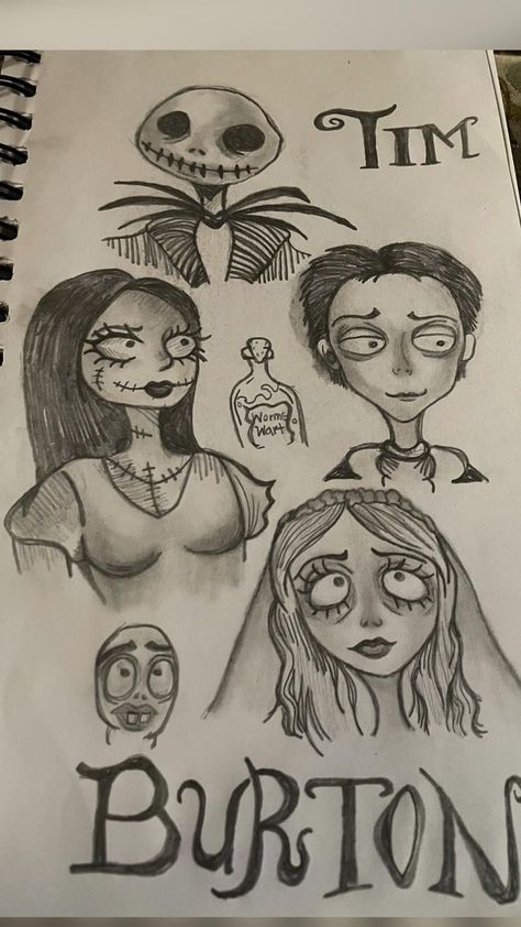 Cholo Drawing Easy, Movie Character Drawings, Gangster Drawings Easy, Screaming Drawing, Coraline Drawing, Tim Burton Drawings, Mind Map Art, Drawings Inspo, Cartoon Ideas