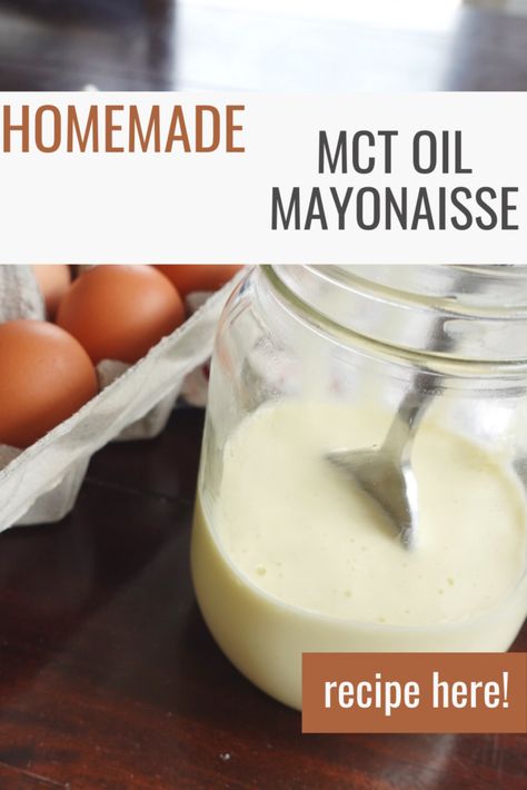 The Best Homemade MCT Oil Mayo Recipe Mct Oil Recipes, Keto Mayo, Olive Oil Mayonnaise, Apple Cider Vinegar Lemon, How To Make Mayonnaise, Keto Soups, Mayo Recipe, Homemade Mayo, Mayonnaise Recipe