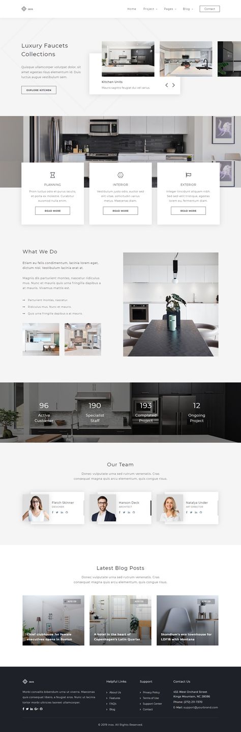 Kitchen & Interior Design HTML Website Template Kitchen Design Portfolio, Interior Website Design Inspiration, Interior Design Website Ideas, Flooring Website Design, Interior Design Webdesign, Kitchen Website Design, Interior Design Web Design, Interior Design Portfolio Website, Gallery Section Website Design