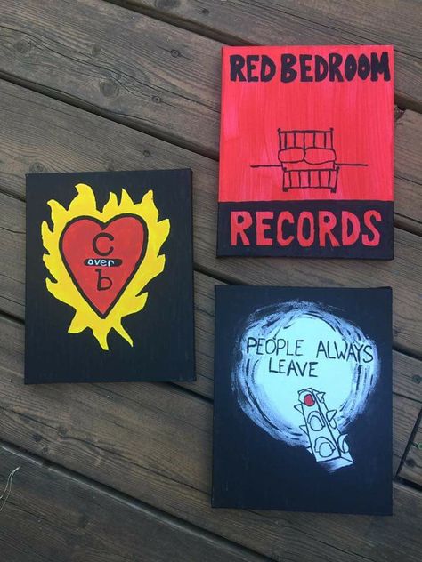 Red Bedroom Records One Tree Hill, One Tree Hill Promposal, One Tree Hill Painting, One Tree Hill Painting Ideas, One Tree Hill Art Peyton Sawyer, One Tree Hill People Always Leave, People Always Leave, Bedroom Red, One Tree Hill