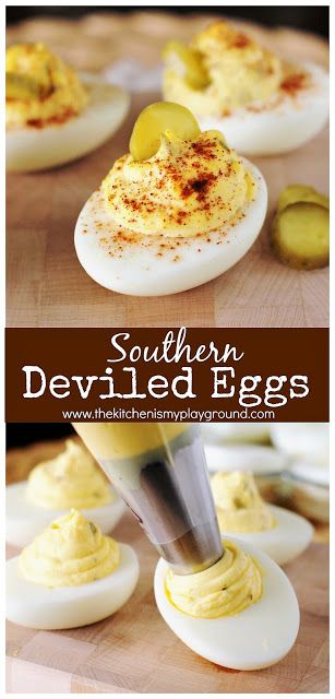 Dinner Southern, Southern Deviled Eggs, Tailgate Parties, Diy Easy Recipes, Appetizers For A Crowd, Deviled Eggs Recipe, Classic Southern, Teriyaki Chicken, Sunday Dinner