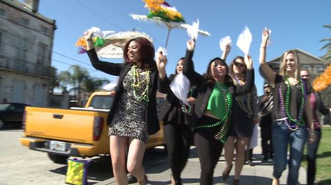 Here's some do’s and don’ts of starting your own second-line parade. #nola #MardiGras Second Line Parade Outfit, 2nd Line Umbrella New Orleans, Second Line Umbrella, Second Line Parade, Colorful Umbrellas, Do's And Don'ts, Second Line, Line Flower, Brass Band