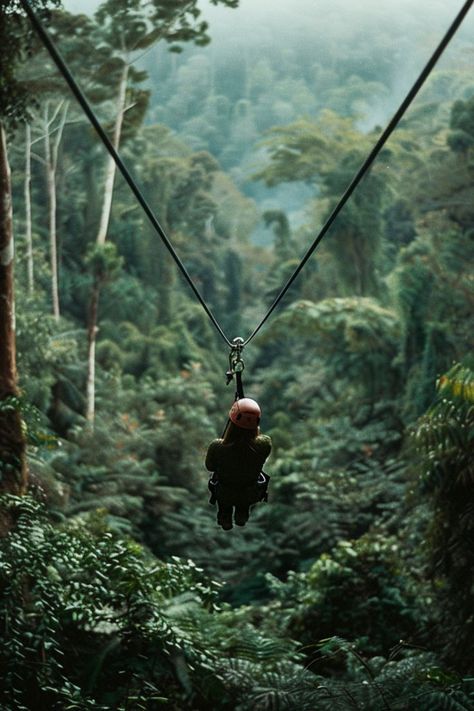 Soar Above the Trees with Rainforest Zip Lining 🌳✨ Experience the thrill of zip lining through lush rainforests. Enjoy breathtaking views from above, feel the adrenaline, and connect with nature in a unique way. 🌿🦜 #ZipLining #RainforestAdventure #AdventureTravel #NatureThrills Zip Lining, Connect With Nature, Adventure Bucket List, The Rainforest, Travel Board, Travel Goals, Breathtaking Views, Adventure Travel, Lush