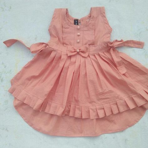 Baby frock desing ideas Girl Frock Design, Cotton Frocks For Kids, Frocks For Kids, Girl Frock, Girls Dresses Diy, Kids Dress Collection, Frocks Design