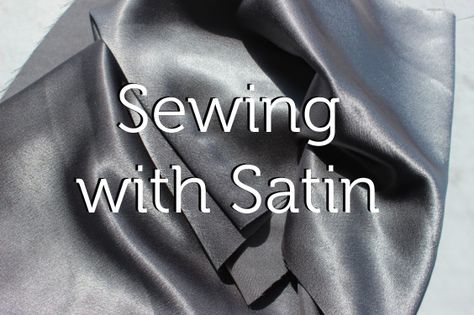 Sewing Satin, Sewing 101, Beginner Sewing Projects Easy, Sewing Fabrics, Leftover Fabric, Sewing Projects For Beginners, Sewing Skills, Love Sewing, Sewing Tips