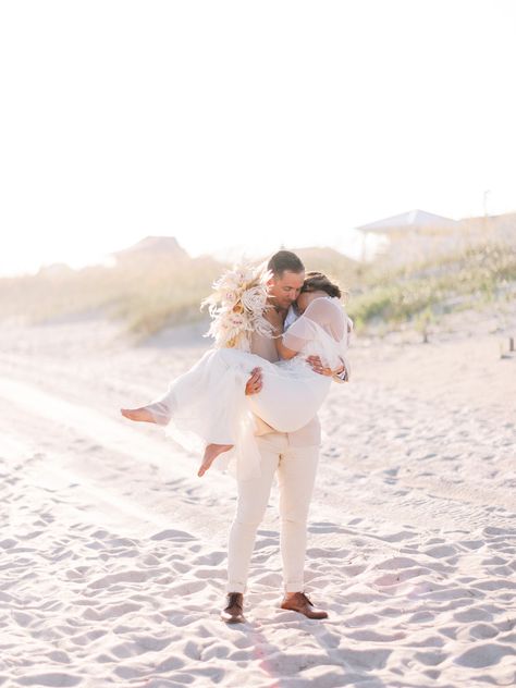 Romantic Elopement Inspiration in the Outer Banks, North Carolina via Magnolia Rouge Outer Banks Elopement, Romantic Elopement, Outer Banks Wedding, Outer Banks North Carolina, The Outer Banks, Unique Beach, Carolina Wedding, North Carolina Wedding, Luxury Wedding Invitations