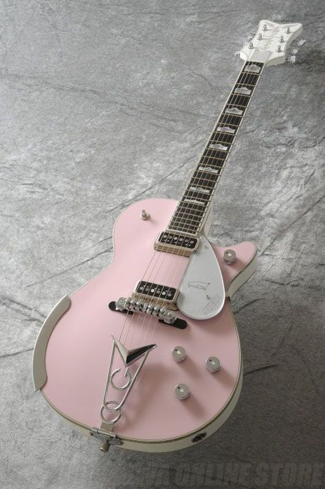 Pretty Electric Guitar, Pink Electric Guitar, Aesthetic Guitar, Pink Guitar, Guitar Exercises, Pink Music, Electric Guitar Design, Home Music Studio, Guitar Obsession