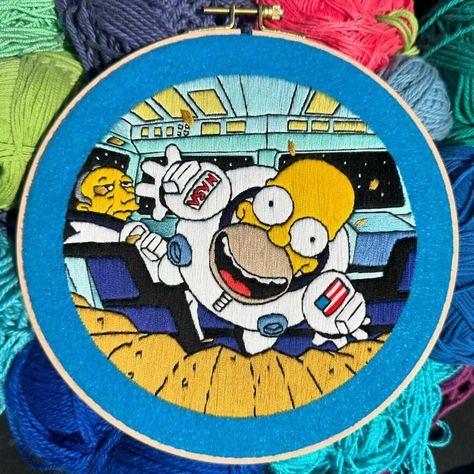 Funny Text Messages, The Simpsons, Needle And Thread, Funny Texts, Instagram Accounts, Instagram Account, Hand Embroidery, Thread, Embroidery