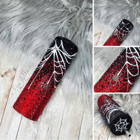 Halloween Glitter Tumbler Ideas, Burgundy Tumbler Ideas, Cute Halloween Tumblers, Fall Tumblers Ideas, Halloween Tumbler Ideas, Spiderman Tumbler, Fall Tumblers, Holiday Tumblers, Cup Inspiration