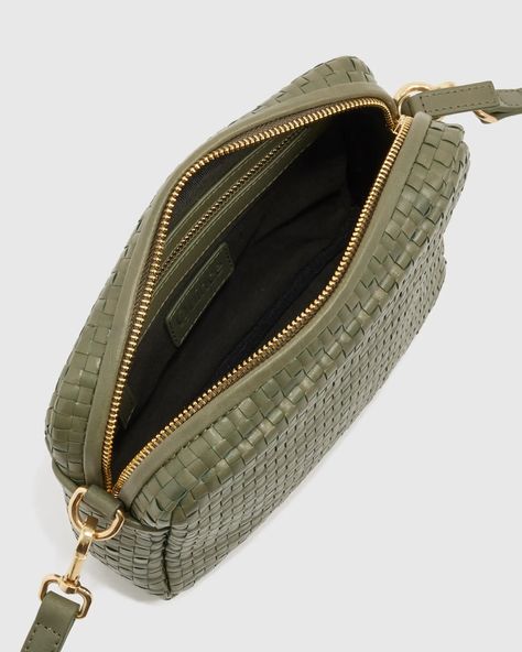 Meet our Italian Leather Handwoven Crossbody, a chic update to our best-selling Italian Leather Crossbody Bag. Handwoven using 100% top-grain Italian leather, this luxurious piece features an adjustable and removable crossbody strap, zip top closure—and