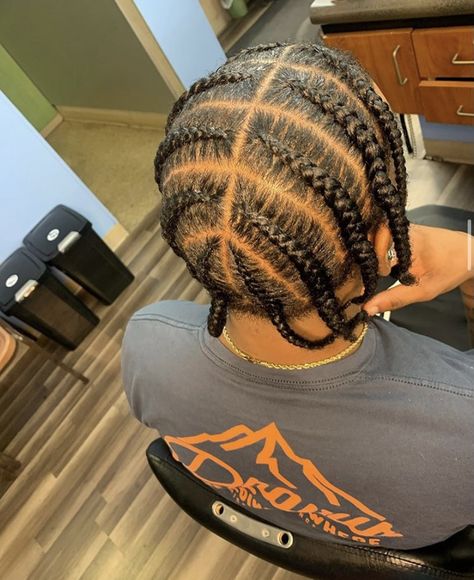 Mens 4c Hairstyles, Easy Men Hairstyle, Hairbraidstyles For Long Hair, Plat Twist Hairstyles Men, Cainrow Hairstyles Men, Gervonta Davis Braids, Side Cornrows Men, Men Cornrow Hairstyles, Black Men Cornrows Hairstyles