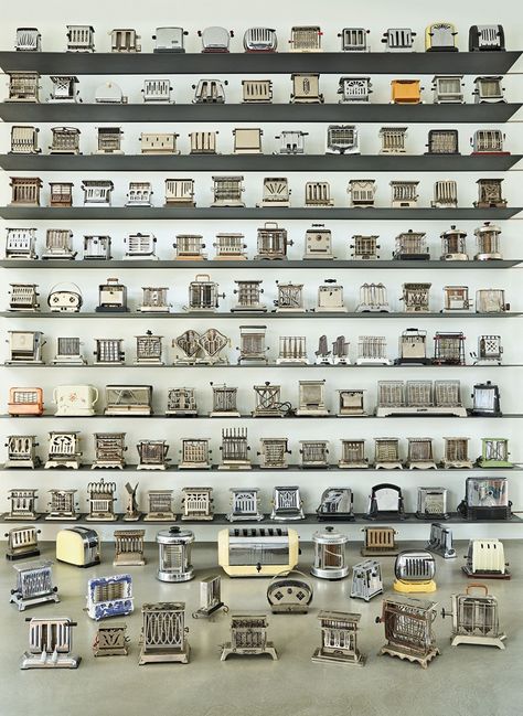 ‘I like to buy works that bug me’ | Christie's Vintage Toaster, Things Organized Neatly, Lucio Fontana, Antique Collectors, German Art, Miniature Furniture, Displaying Collections, Car Collection, Art Collector