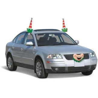 Shop for car decoration online at Target. Free shipping on orders of $35+ and save 5% every day with your Target RedCard. Elves Ears, Car Costume, Christmas Car Decorations, Christmas Cars, Gifts For Car Lovers, Elf Face, Pictures Of Cars, Green Elf, Holiday Car