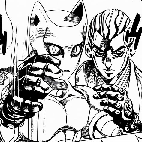 Kira Yoshikage Manga Panel, Kira Yoshikage Drawing, Jojo Manga Pfp, Jojo Pfp Manga, Kira Yoshikage Pfp, Kira Yoshikage Manga, Yoshikage Kira Pfp, Kira Yoshikage Icons, Jojo's Bizarre Adventure Manga