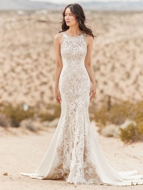 Boho Wedding Dress With Sleeves, Bridal Closet, Sottero And Midgley Wedding Dresses, Nude Gown, Sottero Midgley, Rebecca Ingram, Sottero And Midgley, Western Wedding Dresses, Bohemian Wedding Dress